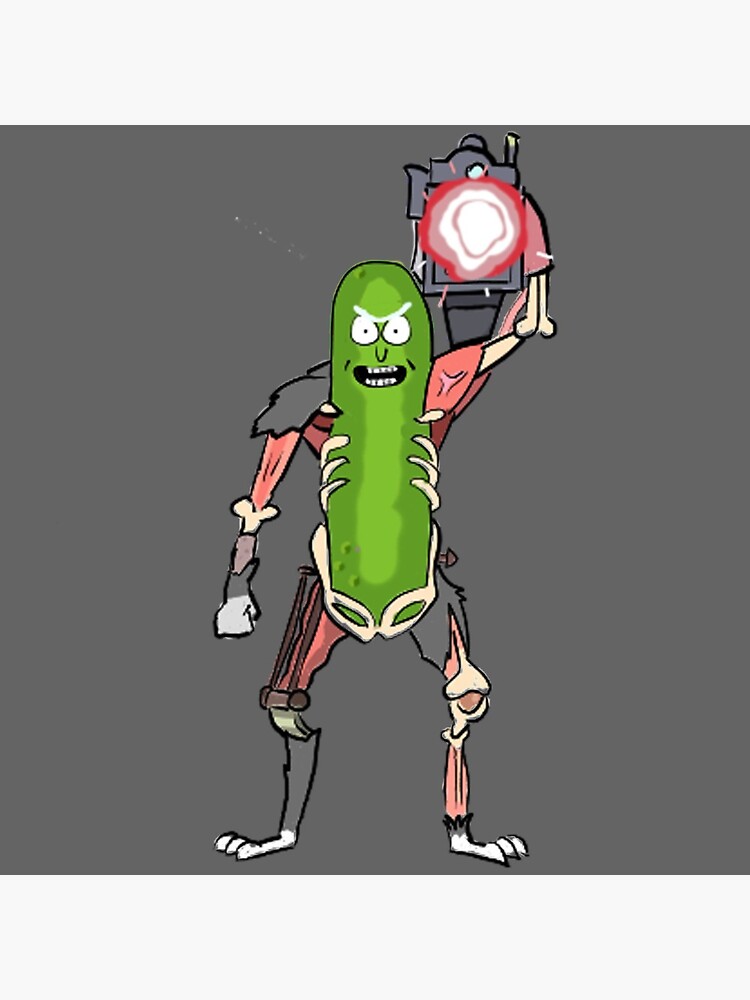 Pickle Rick with the Laser Blaster by MrTomCherry