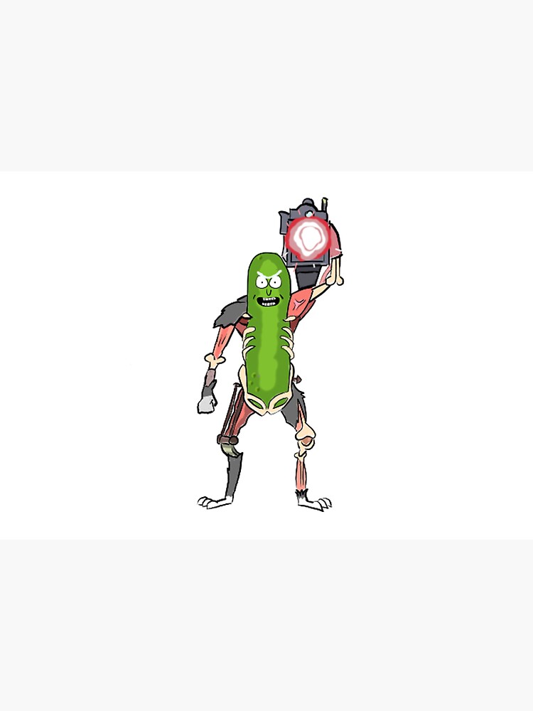 Pickle Rick with the Laser Blaster by MrTomCherry