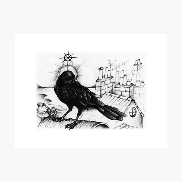 St. Wise (Saints drawing series) Photographic Print
