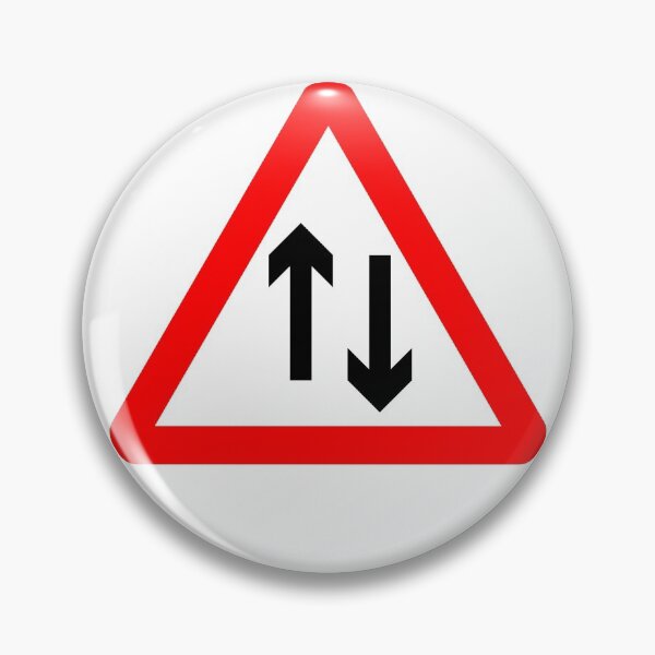 Item preview, Two-Way Traffic British Road Sign designed and sold by LoveOfMaps.