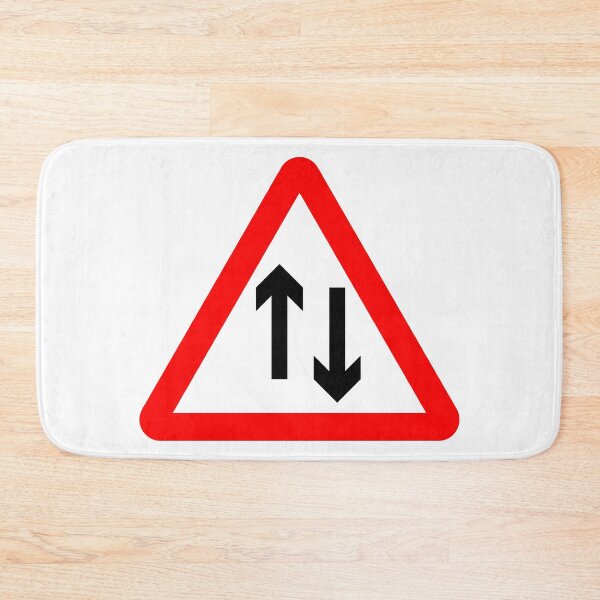 Item preview, Two-Way Traffic British Road Sign designed and sold by LoveOfMaps.