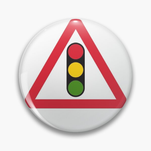 Item preview, Traffic Signals Ahead British Road Sign designed and sold by LoveOfMaps.