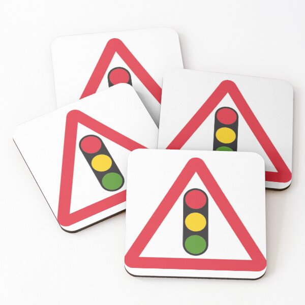Item preview, Traffic Signals Ahead British Road Sign designed and sold by LoveOfMaps.