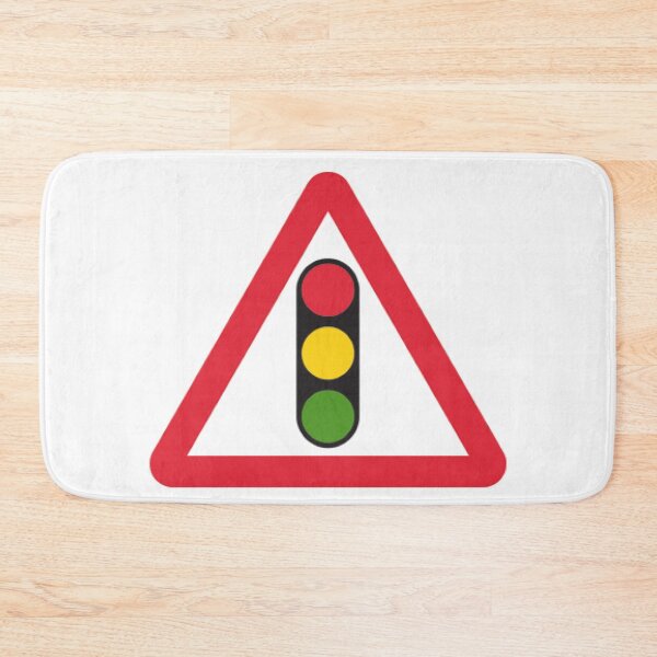 Item preview, Traffic Signals Ahead British Road Sign designed and sold by LoveOfMaps.