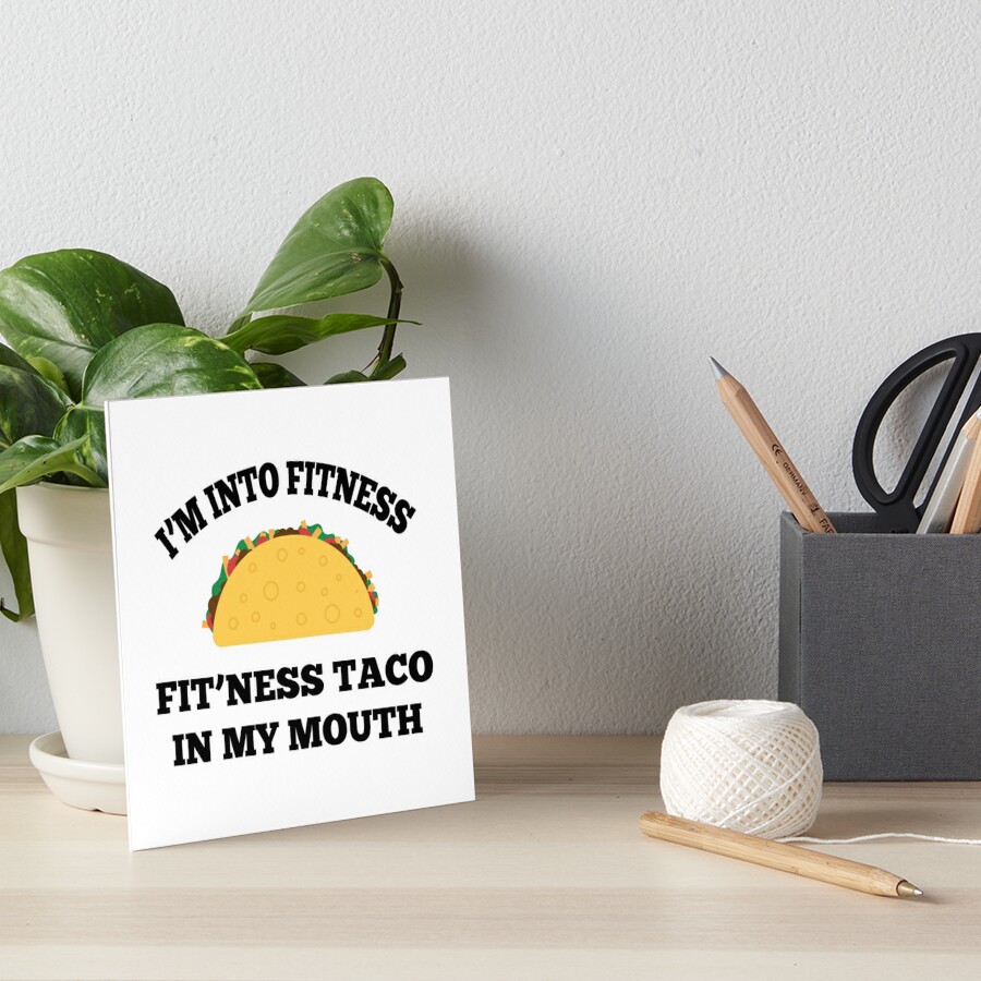 CHICKOR Funny Fitness Gifts. Taco Gifts for Taco Lovers. I'm Into Fitness,  Fitness Taco In My Mouth …See more CHICKOR Funny Fitness Gifts. Taco Gifts