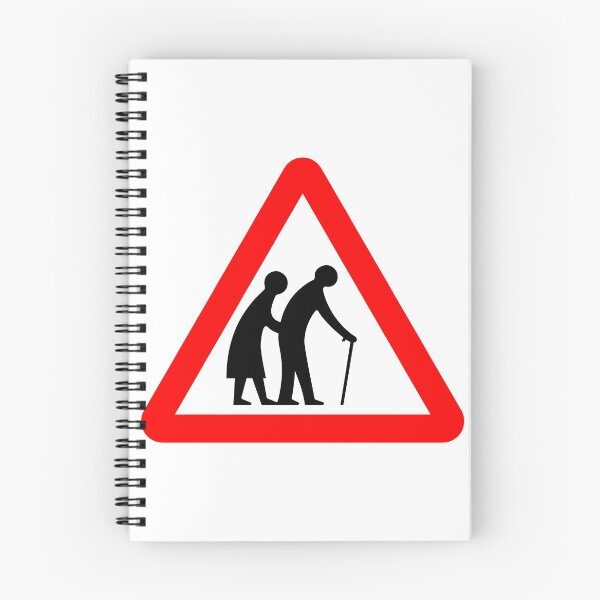 Item preview, Frail or Disabled Pedestrians Ahead British Road Sign designed and sold by LoveOfMaps.