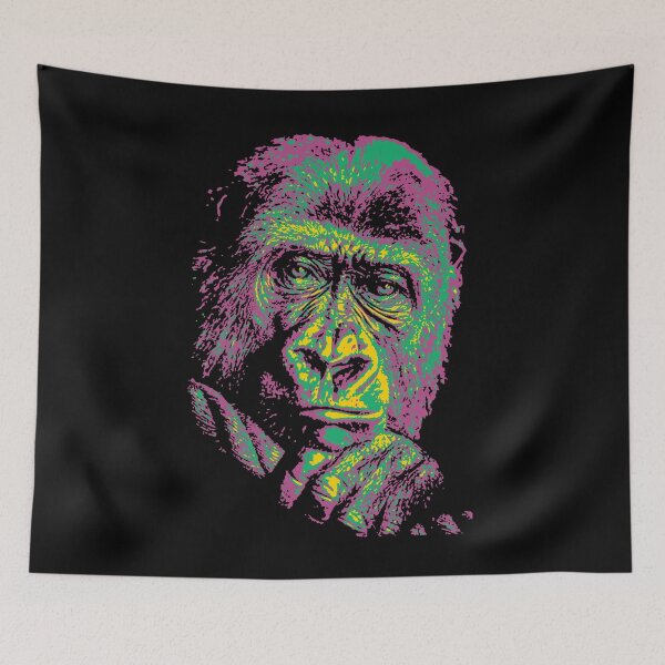 Item preview, monkey v1 pop art designed and sold by SyahrulPopArt.