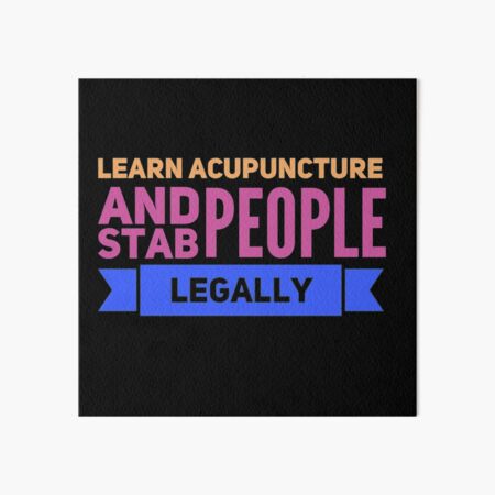 Funny acupuncture occupations Art Board Print