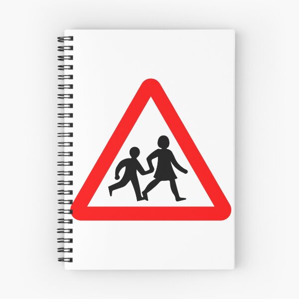 Item preview, Children Ahead British Road Sign designed and sold by LoveOfMaps.