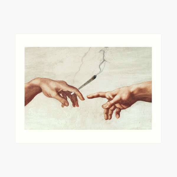 Adam and The God Art Print
