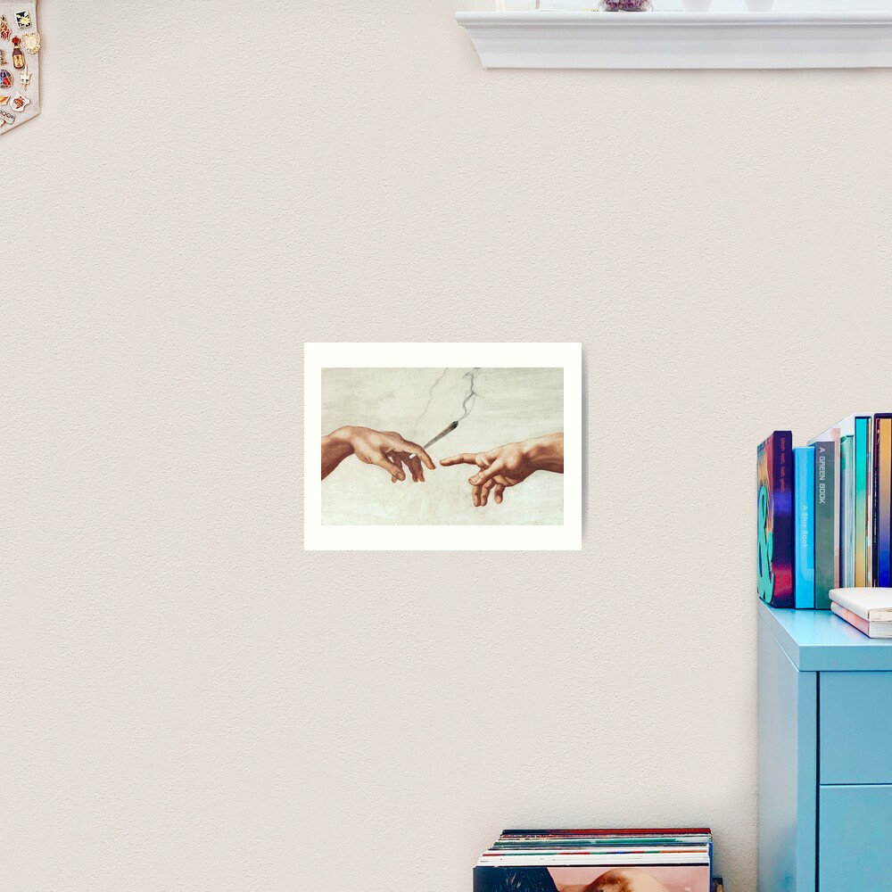 Adam and The God Art Print