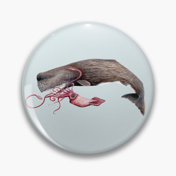 Item preview, Sperm whale and squid battle designed and sold by chloeyzoard.