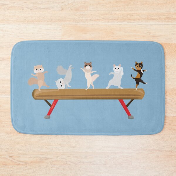 Item preview, Gymnastics Cats on Beam designed and sold by aprincessinsp.