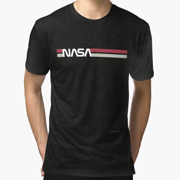 Gusano de la NASA #TheWormIsBack Camiseta de tejido mixto