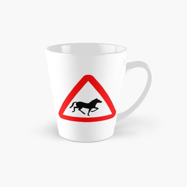 Item preview, Wild Horses Ahead British Road Sign designed and sold by LoveOfMaps.