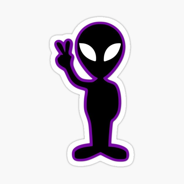 Item preview, Purple Glowing Alien | Extraterrestrial | Aliens | UFO designed and sold by DesignsbyZazz.