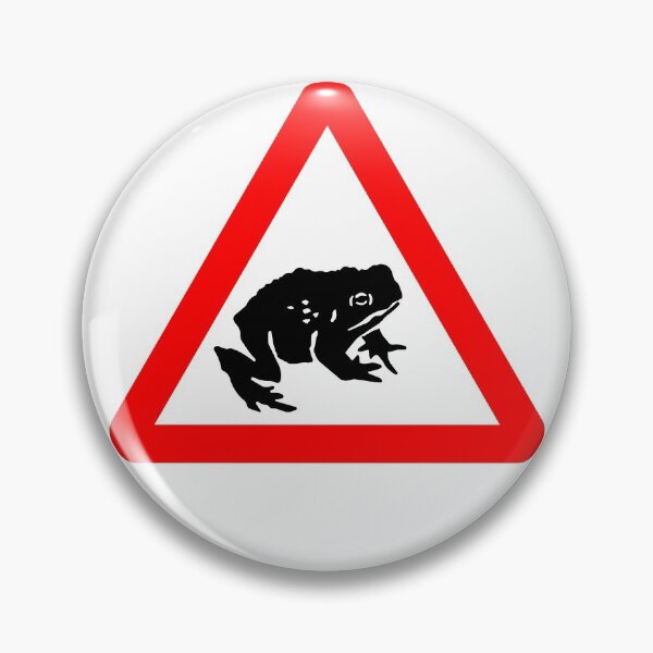Item preview, Toad Crossing Ahead British Road Sign designed and sold by LoveOfMaps.