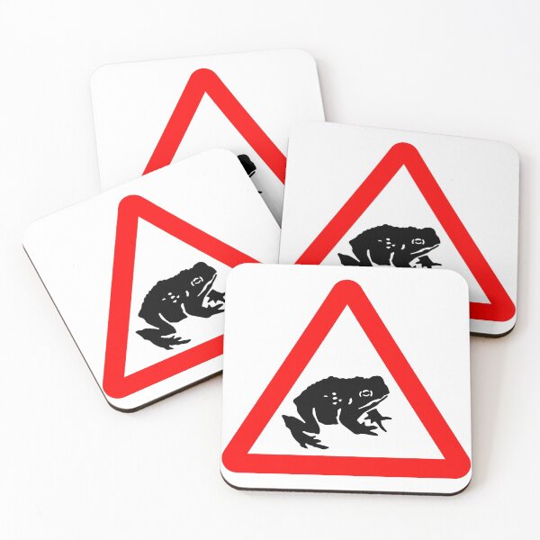 Item preview, Toad Crossing Ahead British Road Sign designed and sold by LoveOfMaps.