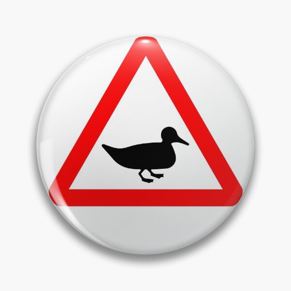 Item preview, Wild Fowl Ahead British Road Sign designed and sold by LoveOfMaps.