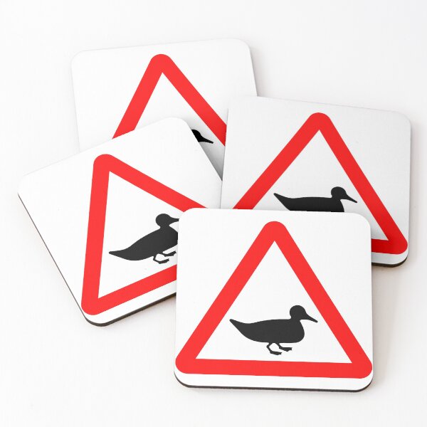 Item preview, Wild Fowl Ahead British Road Sign designed and sold by LoveOfMaps.
