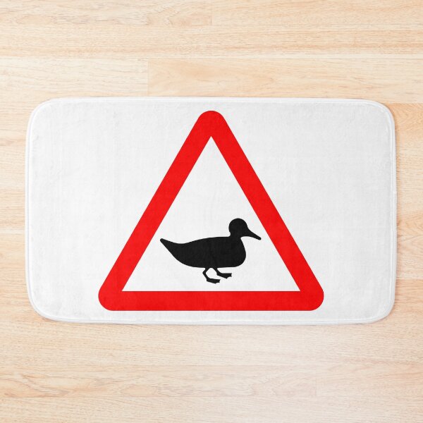 Item preview, Wild Fowl Ahead British Road Sign designed and sold by LoveOfMaps.