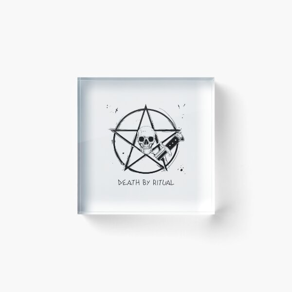 Item preview, Death By Ritual Skull And Pentacle designed and sold by darknessjeff86.