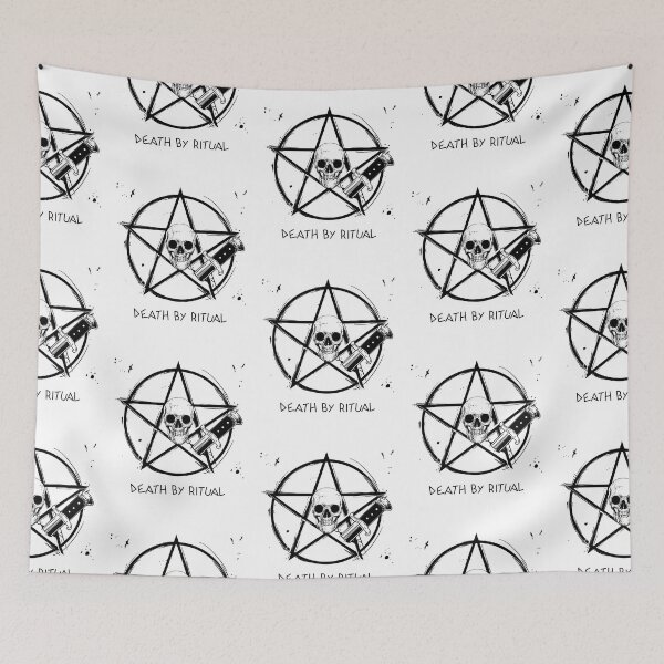 Item preview, Death By Ritual Skull And Pentacle designed and sold by darknessjeff86.