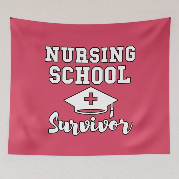 Item preview, Nursing School Survivor designed and sold by LazyMillenial.