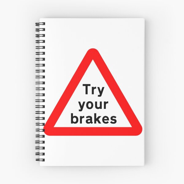 Item preview, Risk of brake failure British Road Sign designed and sold by LoveOfMaps.