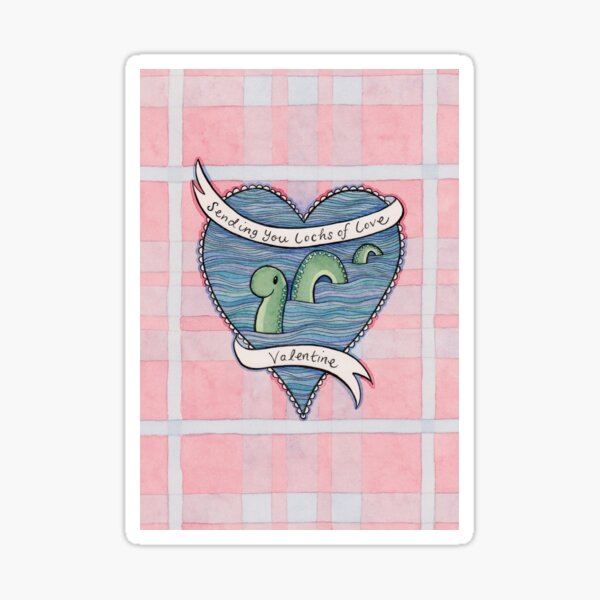 Nessie Valentine Sticker