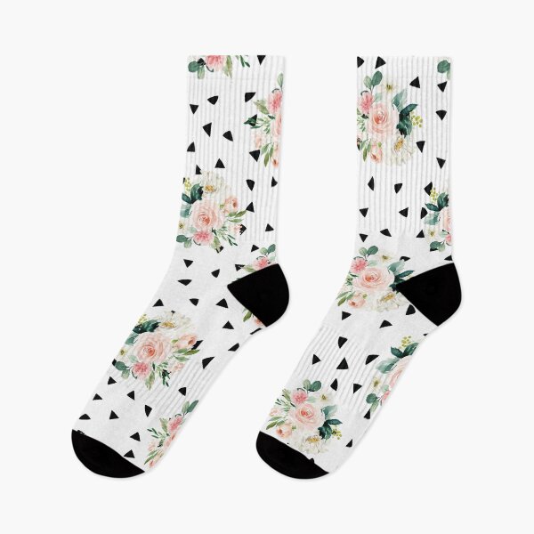 Item preview, Pink Roses and Triangle Dots designed and sold by aprincessinsp.