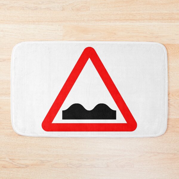 Item preview, Uneven road ahead British Road Sign designed and sold by LoveOfMaps.