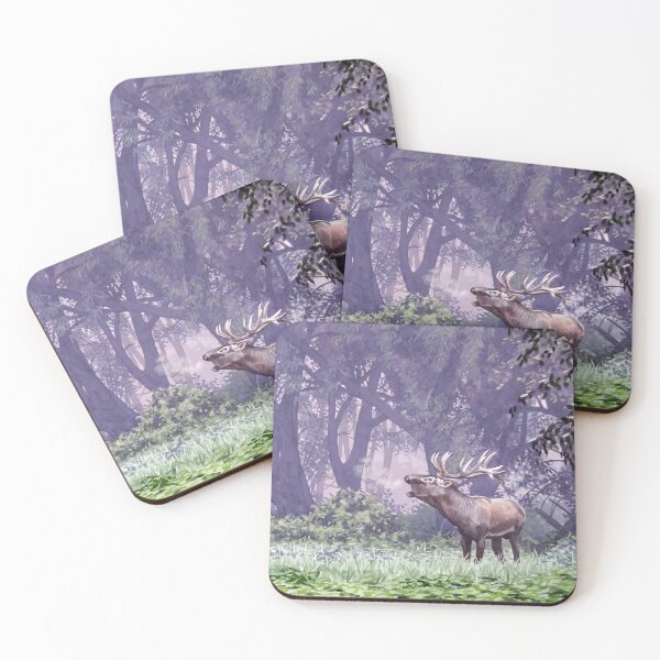 Item preview, Rutting Red Deer designed and sold by kokayart.