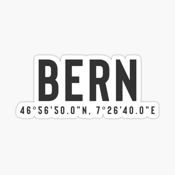 "Bern" Sticker by passportout | Redbubble