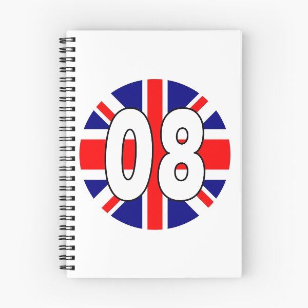 Item preview, UK flag with number 08 - zero eight designed and sold by AllShirts21.