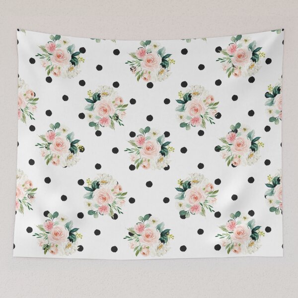 Item preview, Pink Roses and Dots designed and sold by aprincessinsp.