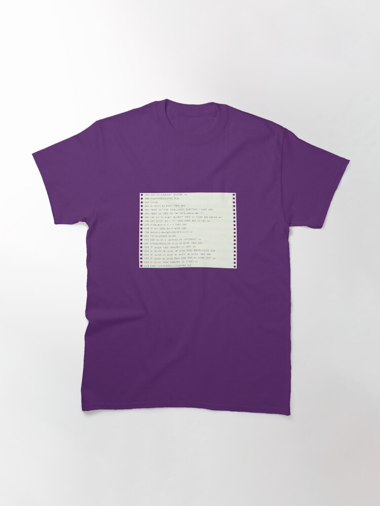 Alternate view of Listing paper (fanfold) Classic T-Shirt