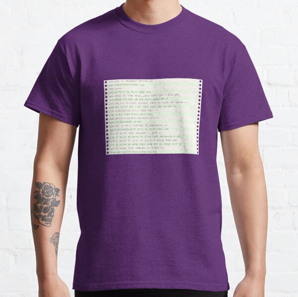 Listing paper (fanfold) Classic T-Shirt