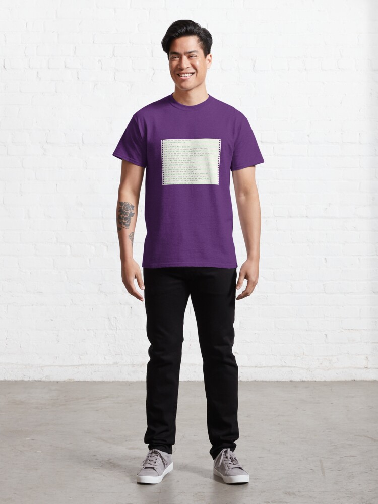 Alternate view of Listing paper (fanfold) Classic T-Shirt