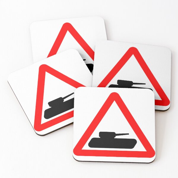Item preview, Military vehicles ahead British Road Sign designed and sold by LoveOfMaps.