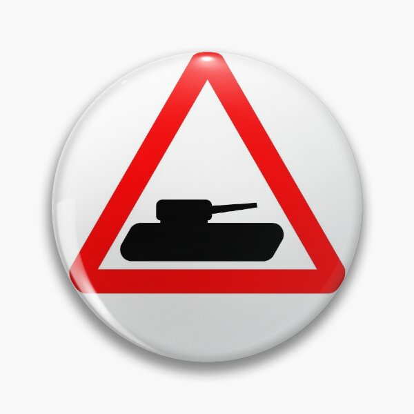 Item preview, Military vehicles ahead British Road Sign designed and sold by LoveOfMaps.
