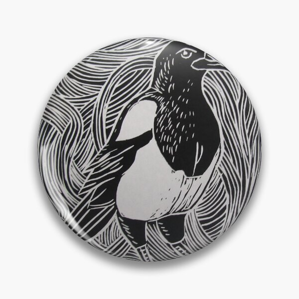 Item preview, Impresoras Magpie-linoprint-ink en papel de 25 x 35 cm designed and sold by crowleyronan123.