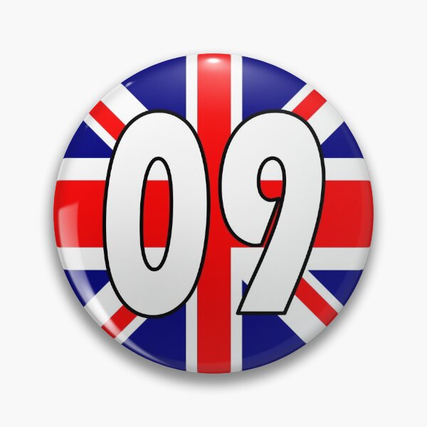 Item preview, UK flag with number 09 - zero nine designed and sold by AllShirts21.