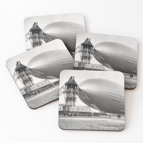 Item preview, Hindenburg Mooring Lakehurst NJ 1936 Photo designed and sold by Stephen Chambers / The Pop Art Factory.