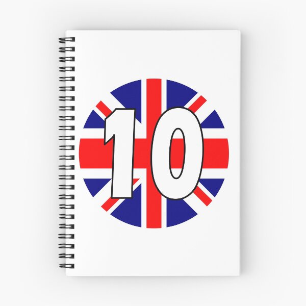 Item preview, UK flag with number 10 - ten designed and sold by AllShirts21.