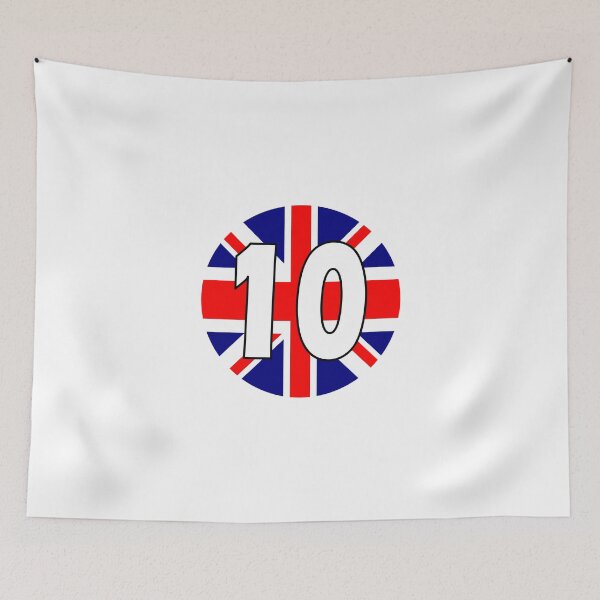 Item preview, UK flag with number 10 - ten designed and sold by AllShirts21.