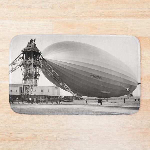 Item preview, Hindenburg Mooring Lakehurst NJ 1936 Photo designed and sold by Stephen Chambers / The Pop Art Factory.