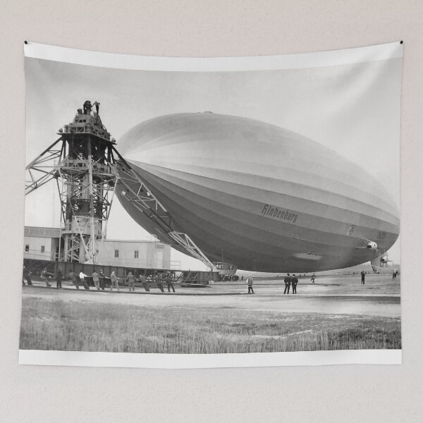 Item preview, Hindenburg Mooring Lakehurst NJ 1936 Photo designed and sold by Stephen Chambers / The Pop Art Factory.
