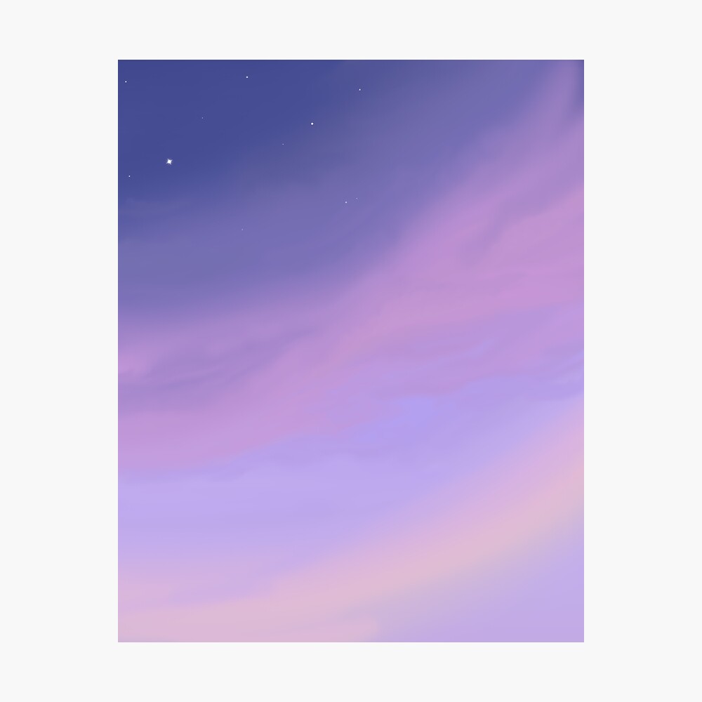 Pink And Purple Sky Sunset Aesthetic Poster By Trajeado14 Redbubble