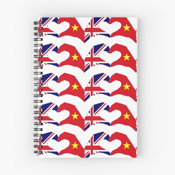 Item preview, We Heart UK & Vietnam Patriot Flag Series designed and sold by Carbon-Fibre Media.